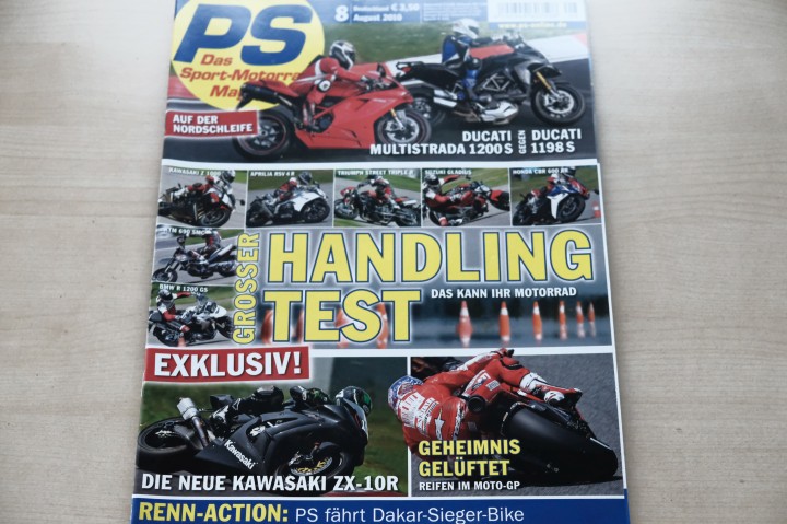 Deckblatt PS Sport Motorrad (08/2010)